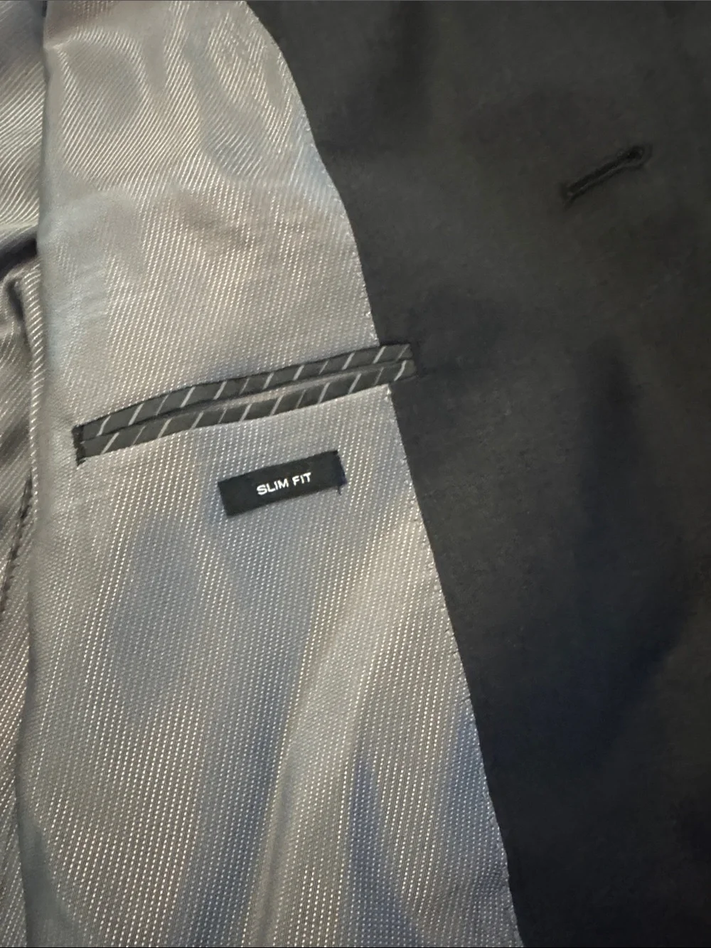 Kenneth Cole Men's Blazer with Gray Satin Lining and Pants